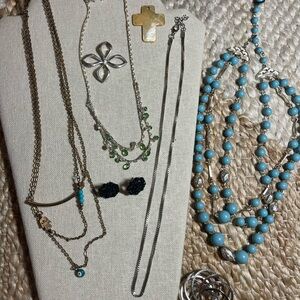 Mixed bundle costume jewelry Necklace Pin, Earrings, pendant, beaded
